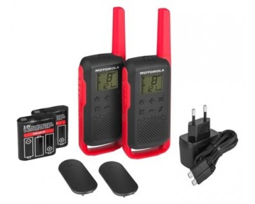 WALKIE-TALKIE MOTOROLA TLKR-T62 ROJO PACK 2