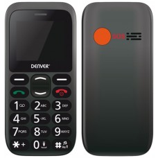 TELEFONO SENIOR DENVER GSM900/1800 TFT 1.77" BOTON SOS NEGRO