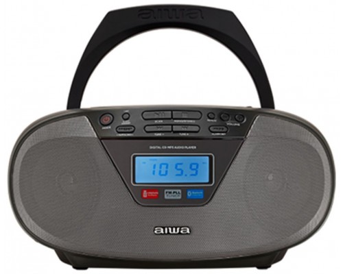 RADIO CD BLUETOOTH PORTABLE AIWA BOOMBOX BBTU-400BK