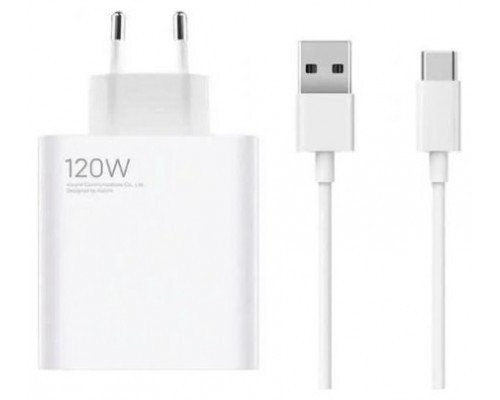 CARGADOR XIAOMI 120W HYPER CHARGING COMBO (TYPE-A) EU (Espera 4 dias)