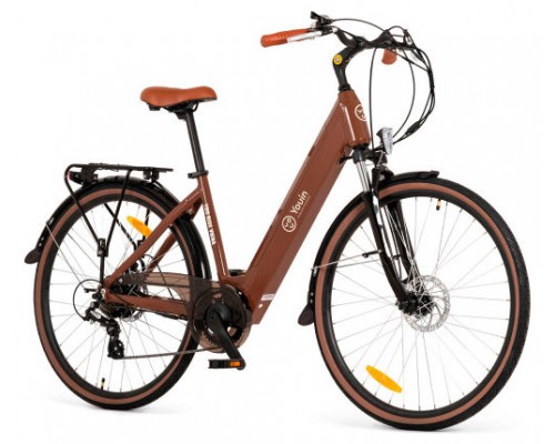 YOUIN YOURIDE VIENA - PASEO - RUEDA 28” - BATERIA INTEGRADA Y EXTRAIBLE - OCRE (Espera 4 dias)