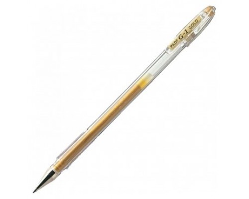 BOLIGRAFO ROLLER GEL G-1 0.7MM ORO PILOT BL-G1-7T-GD (MIN12) (Espera 4 dias)