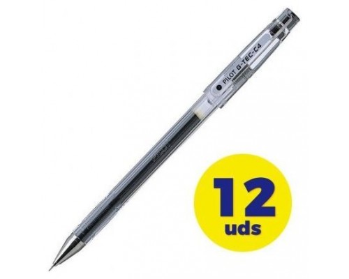 BOLIGRAFO GTEC-C4 NEGRO PILOT BL-GC4B (MIN12) (Espera 4 dias)