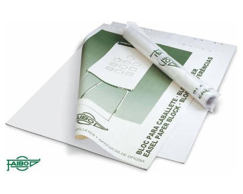 FAIBO bloc papel para pizarra 25 hojas Blanco (Espera 4 dias)