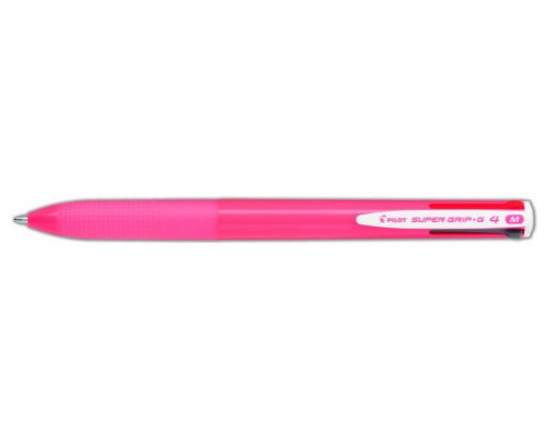BOLIGRAFO SUPERGRIP G - 4 COLORES - CUERPO COLOR- ROSA PILOT BPKGG-35M-P (MIN12) (Espera 4 dias)