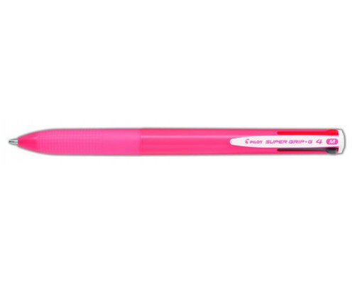 BOLIGRAFO SUPERGRIP G - 4 COLORES - CUERPO COLOR- ROSA PILOT BPKGG-35M-P (Espera 4 dias)