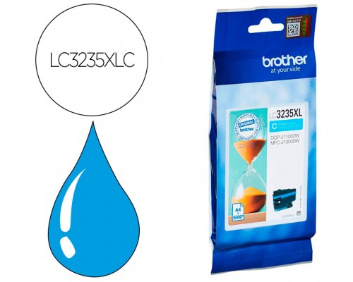 TINTA BROTHER LC-3235XLC CYAN 5000PAG (Espera 4 dias)