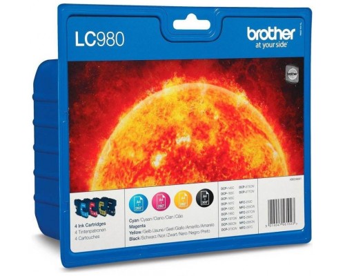 TINTA BROTHER LC-980VALBP PACK CUATRICOLOR C/M/Y/BK (Espera 4 dias)