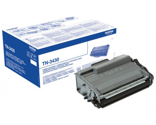 TONER BROTHER TN3430 NEGRO 3.000PAG (Espera 4 dias)