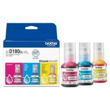 PACK BOTELLAS TINTA MAGENTA/CIAN/AMARILLO BTD180CLVAL BROTHER (Espera 4 dias)
