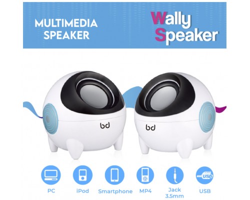 Altavoces Multimedia 3WX2 Wally Speaker Biwond (Espera 2 dias)
