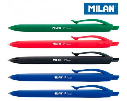 BLÍSTER 5 BOLÍGRAFOS P1 TOUCH (2 AZUL, NEGRO, ROJO Y VERDE) MILAN BWM10321 (Espera 4 dias)