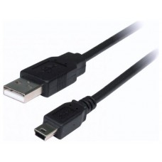 CABLE USB 3GO USB2.0 A/M - MINI USB 5PIN/M 1,5M NEGRO (Espera 4 dias)