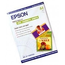 Epson Papel Autoadhesivo Especial HQ. A4, 10 Hojas de 167g.