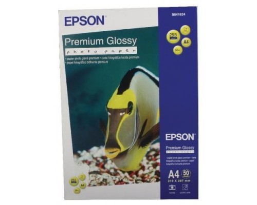 Epson Papel Premium Glossy Photo 255g, 50 Hojas de A4