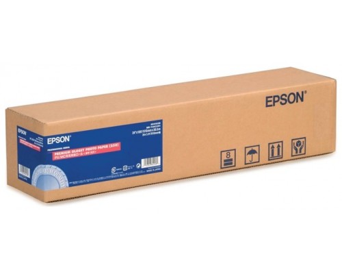 Epson GF Papel Premium Glossy Photo, Rollo de 24" x 30,5m. - 250 g/m2