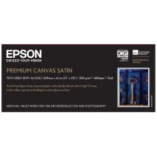 Epson GF Papel Premium Canvas Satin, 13"  x 6.1m, 350g/m2