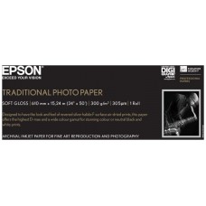 Epson GF papel Photo Traditional 24"  x 15,2m - 300 g/m2