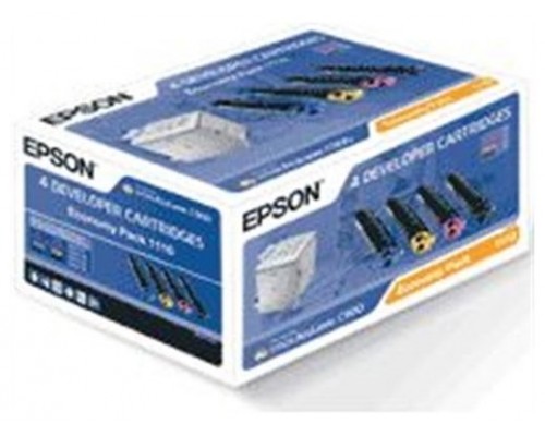 Epson Aculaser C-900 Toner, Pack 4 colores baja capacidad