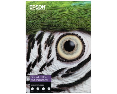 Epson GF Papel Fine Art Cotton Textured Natural II, A2 25 Sheets