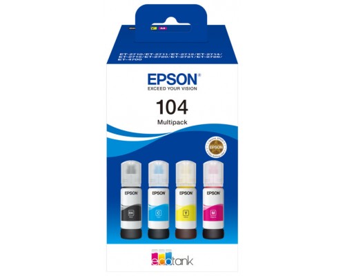 EPSON Tinta 104 EcoTank 4-colour Multipack (WE)