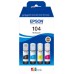 EPSON Tinta 104 EcoTank 4-colour Multipack (WE)