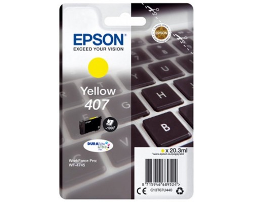 EPSON CARTUCHO 407 AMARILLO 1900PAG - WF4745