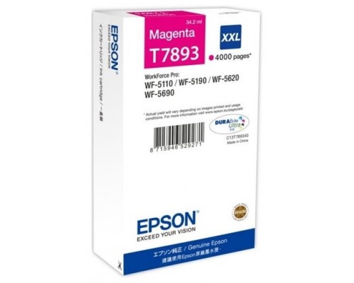 EPSON Cartucho Magenta 79XXL 4000 paginas WorkForce Pro WF-5xxx Series