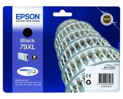 Epson Cartucho Negro 79XL 2600 paginas WorkForce Pro WF-5xxx Series / WF-4630DWF