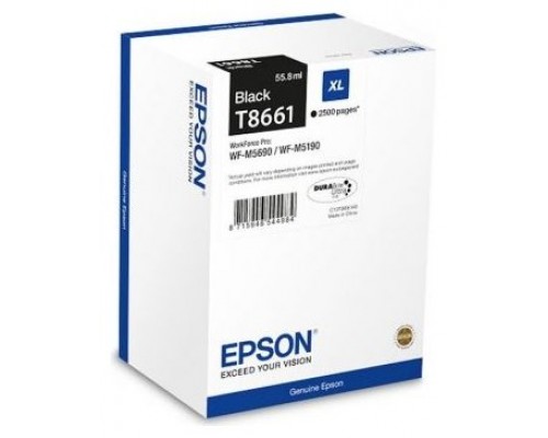 EPSON Cartucho T8661 negro XL WF-M5190DW/M5690DWF                     DESCATALOGADO