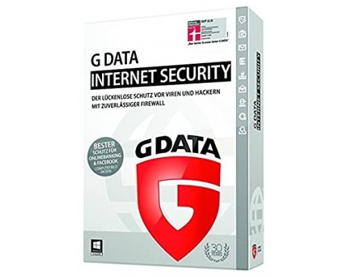 SOFTWARE ANTIVIRUS GDATA  INTERNET SECURITY  1 PC 1