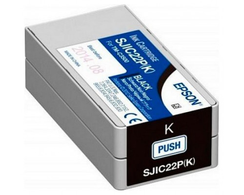 EPSON Tinta SJIC22P Negro TM-C3500