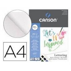 Canson Mix Media Lettering Arte de papel 20 hojas (Espera 4 dias)