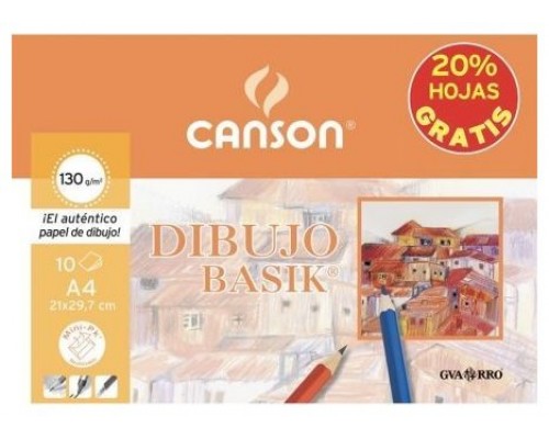 Canson Guarro Basik Arte de papel 10 hojas (Espera 4 dias)