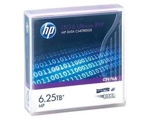 HP Cartucho de Datos LTO ULTRIUM 6 6.25Tb MP RW Eco Case (Pack 20)