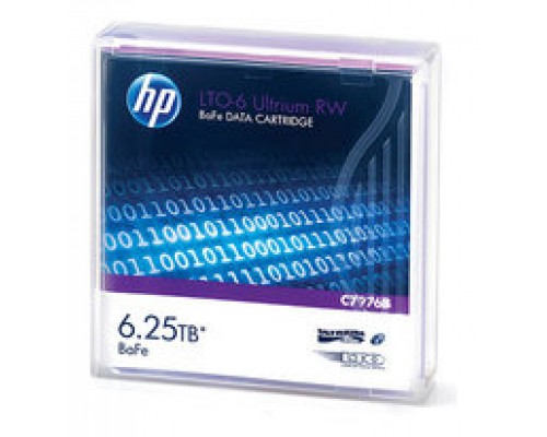 HPE LTO-6 Ultrium 6.25TB BaFe RW Data Cartridge (C7976B)