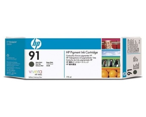HP Designjet Z6100 cartucho de tinta Negro Mate (775 ml) nº91