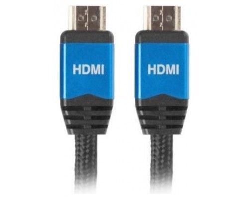 CABLE HDMI LANBERG MACHO/MACHO V2.0 CU 4K PREMIUM 1M NEGRO