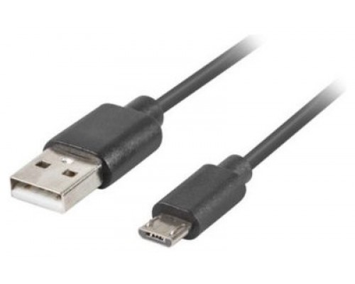 CABLE USB LANBERG 2.0 MACHO/MICRO USB MACHO QUICK CHARGE 3.0 1.8M NEGRO