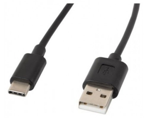 CABLE USB LANBERG 2.0 MACHO/USB C MACHO 1.8M NEGRO