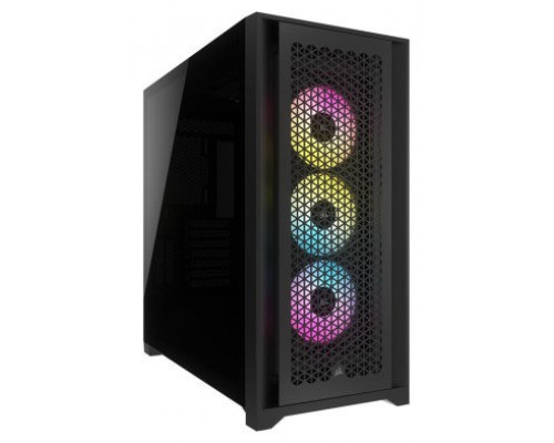 CAJA SEMITORRE ATX 5000D RGB AIRFLOW TG BLACK CORSAIR (Espera 4 dias)