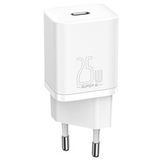 BASEUS SUPER SI QUICK CHARGER 1C 25W EU WHITE (Espera 4 dias)-1054 BASEUS SUPER SI QUICK CHARGER 1C 25W EU WHITE (Espera 4 dias)