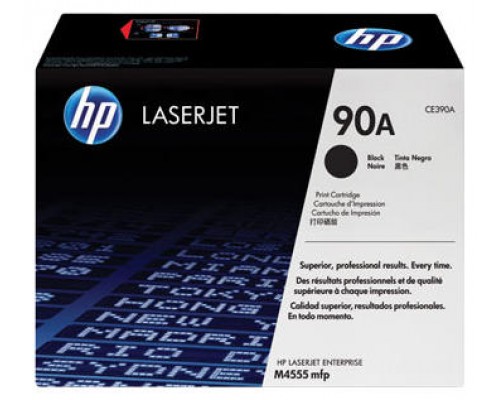 Cartucho de toner original LaserJet HP 90A negro
