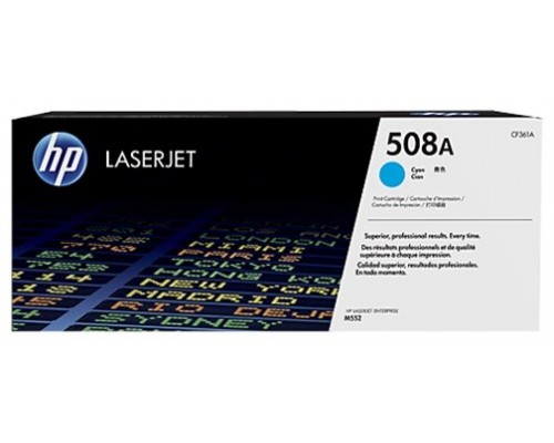 HP Laserjet M552/M553/M577 Toner 508A Cian 5.000 paginas estandard