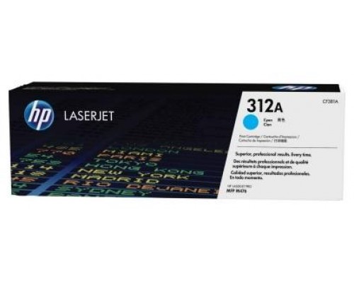 HP TONER LaserJet Pro MFP M476 Cyan.Nº312A 2.700 Paginas