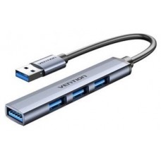 HUB 4 PUERTOS USB 3.0 4xUSB 15 CM GRIS VENTION (Espera 4 dias)