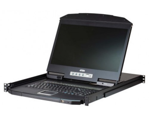 Aten CL3108 consola de rack 47 cm (18.5") 1366 x 768 Pixeles Metal, De plástico Negro 1U (Espera 4 dias)