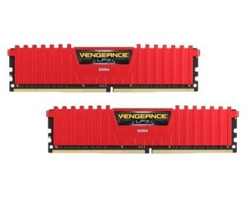 DDR4 16 GB(2X8KIT) 3000 VENGEANCE LPX RED CORSAIR (Espera 4 dias)