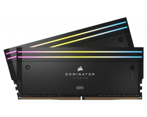 DDR5 32 GB(2X16KIT) 6000 DOMINATOR TITANIUM RGB BLACK CORSAIR (Espera 4 dias)