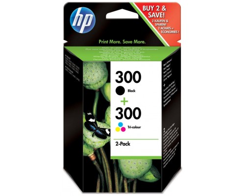 HP CARTUCHO INYECCION TINTA NEGRO/COLOR nº300 PACK-2